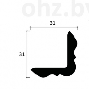 Угловой карниз-молдинг 6.50.240