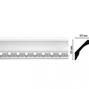 Потолочный плинтус с рисунком 7 см